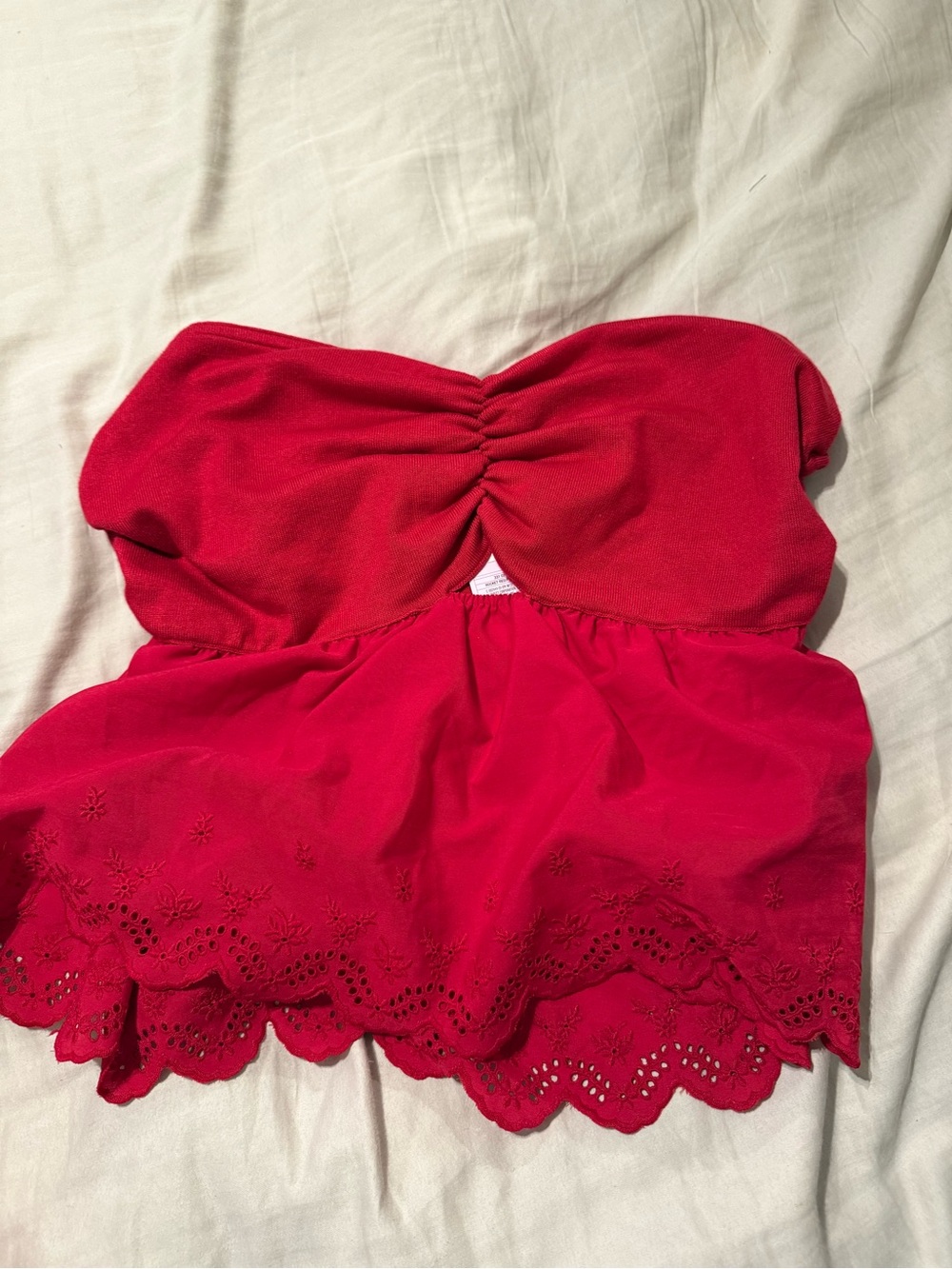 NWT Wild Fable Red Strapless Bustier Top